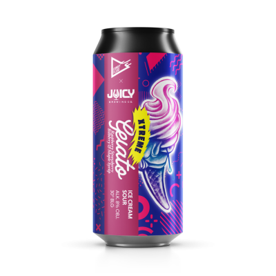 Gelato XTREME: Raspberry Strawberry Bilberry & Maple Syrup (collab Juicy) 500ml